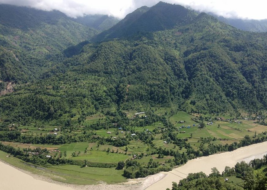 Deurali settlement in Tanahun at risk of being washed away