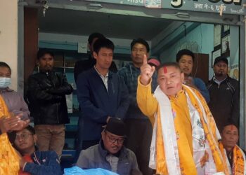 Maoist Center Gosaikunda rural municipality chair candidate defects to UML