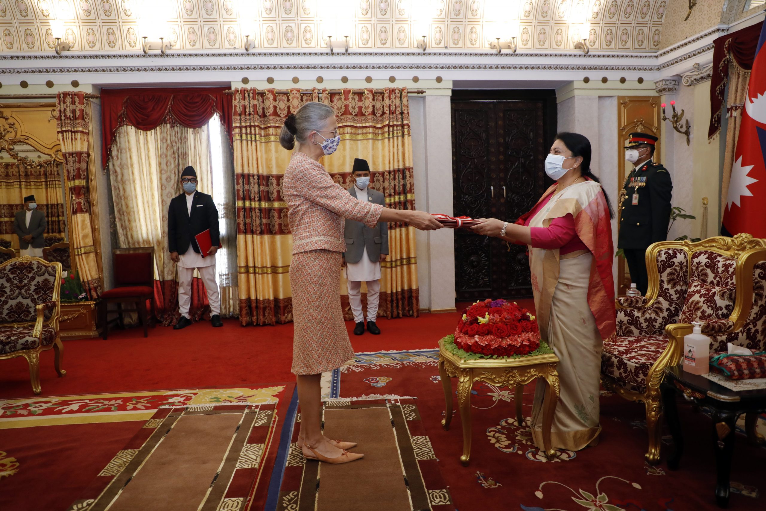 Non-residential ambassadors present credentials to President Bhandari