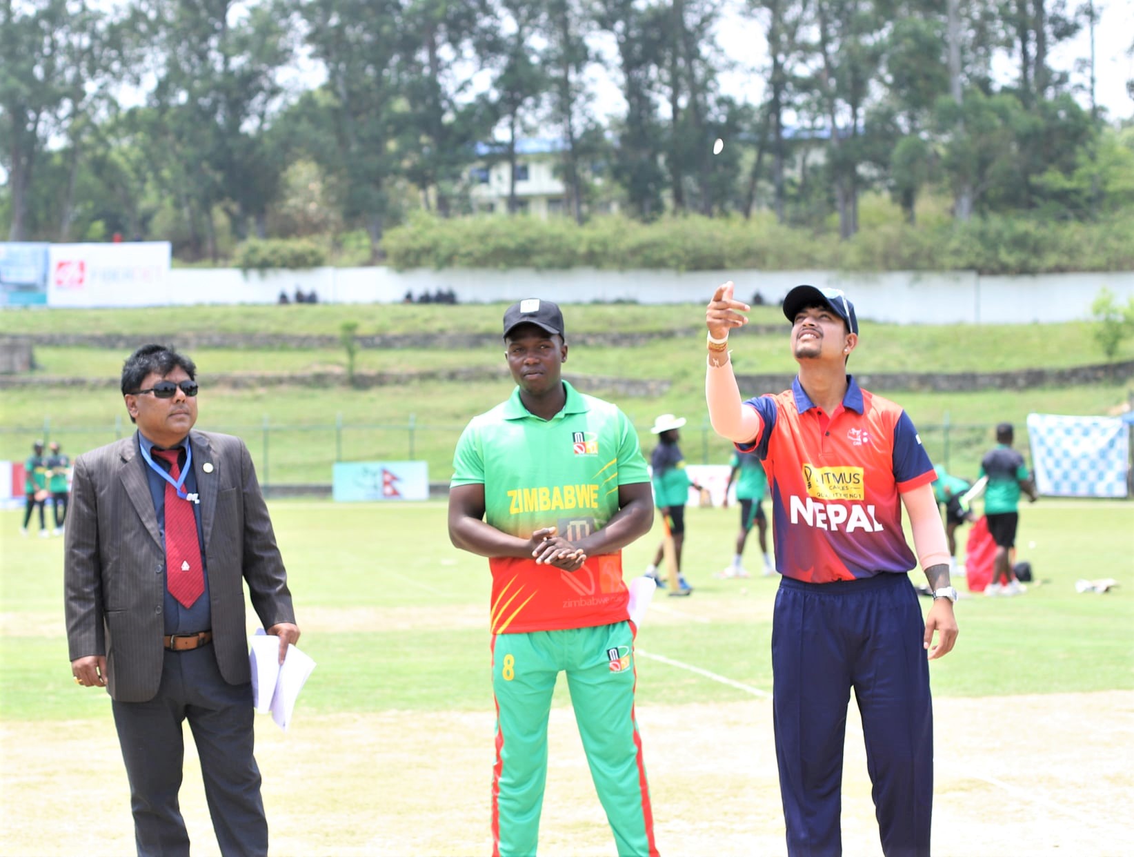 Nepal wins toss and elects to field against Zimbabwe