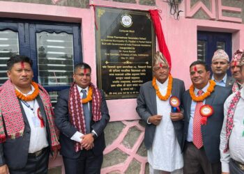 India-built school building inaugurated in Parbat district