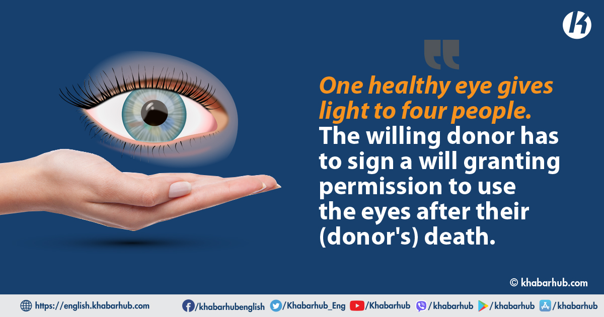 One healthy person can restore vision to four people