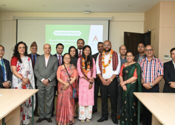 Nabil Bank rewards ‘Shree Shambhu Prasad Poudyal Memorial Scholarship’ to the children of its employees