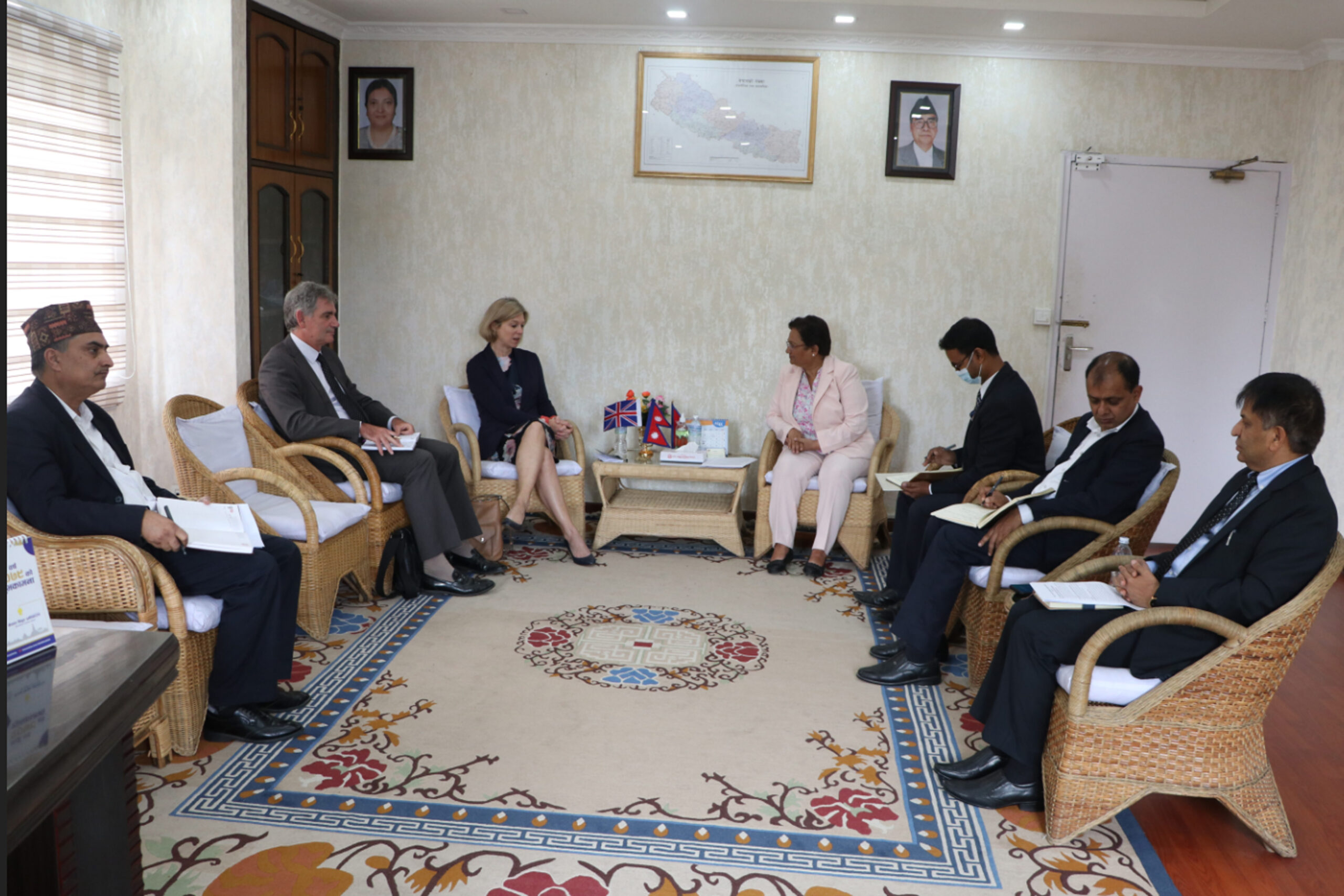 UK Ambassador Pollitt calls on Minister Bhusal