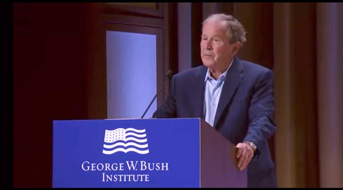 ‘…unjustified invasion of Iraq, I mean of Ukraine’: George Bush in another goof-up