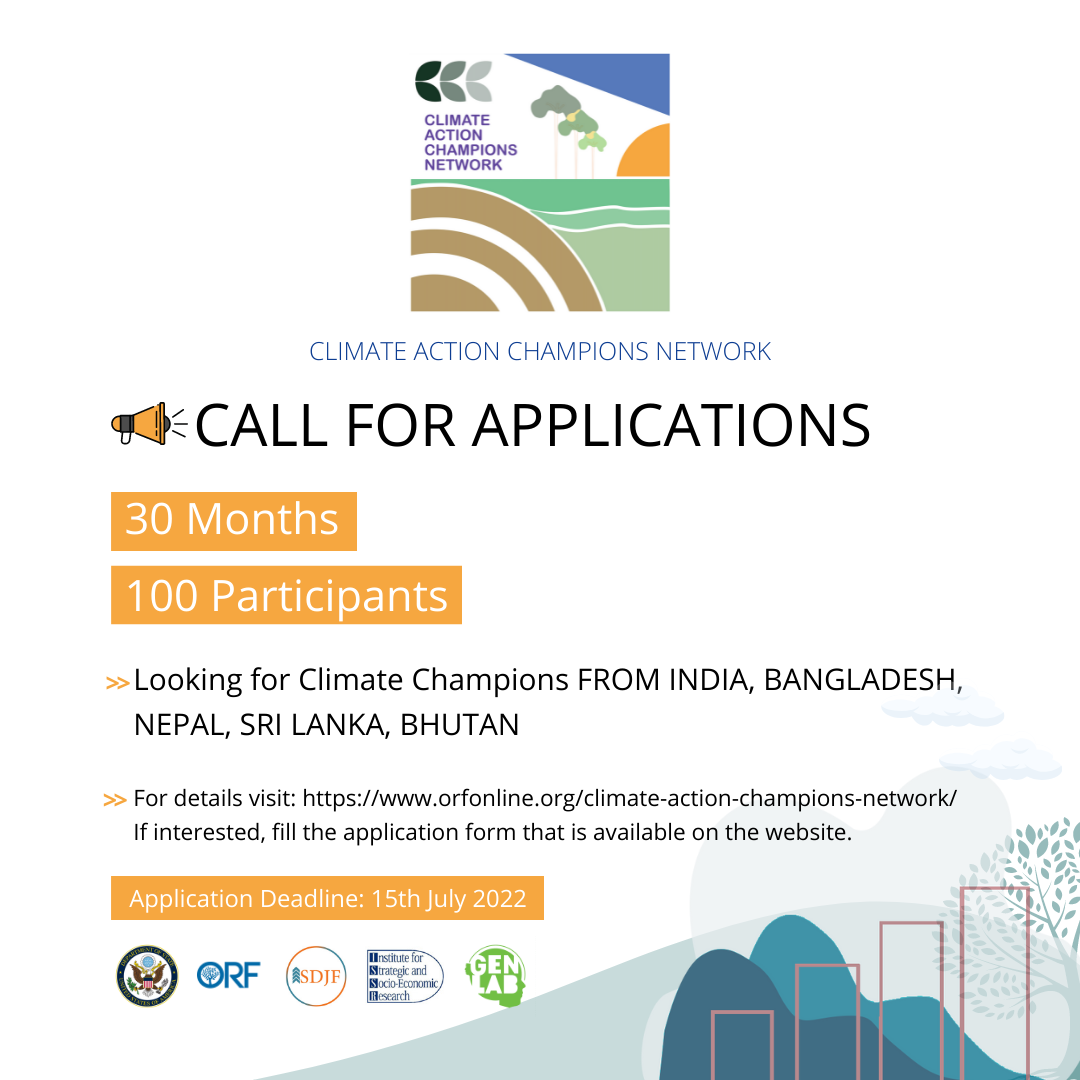 Climate Action Champions Network to engage South Asian youths to lead climate action policies