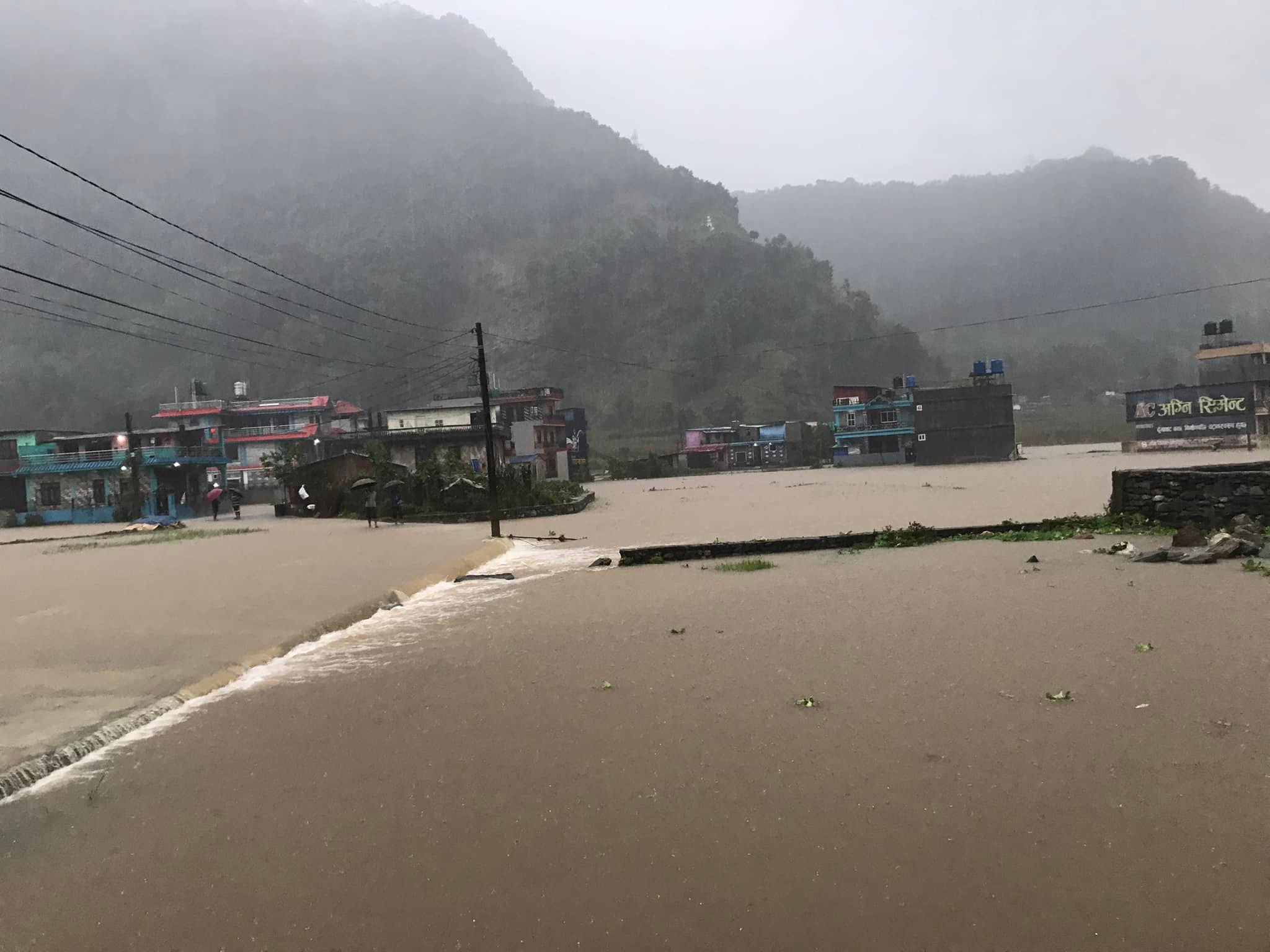 Incessant rain inundates 300 houses in Hemja, 15 houses still at risk