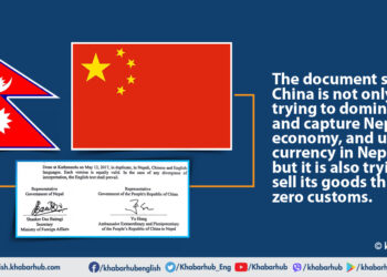 BRI document reveals how China attempts to dominate Nepal’s economy with its currency and free trade provisions