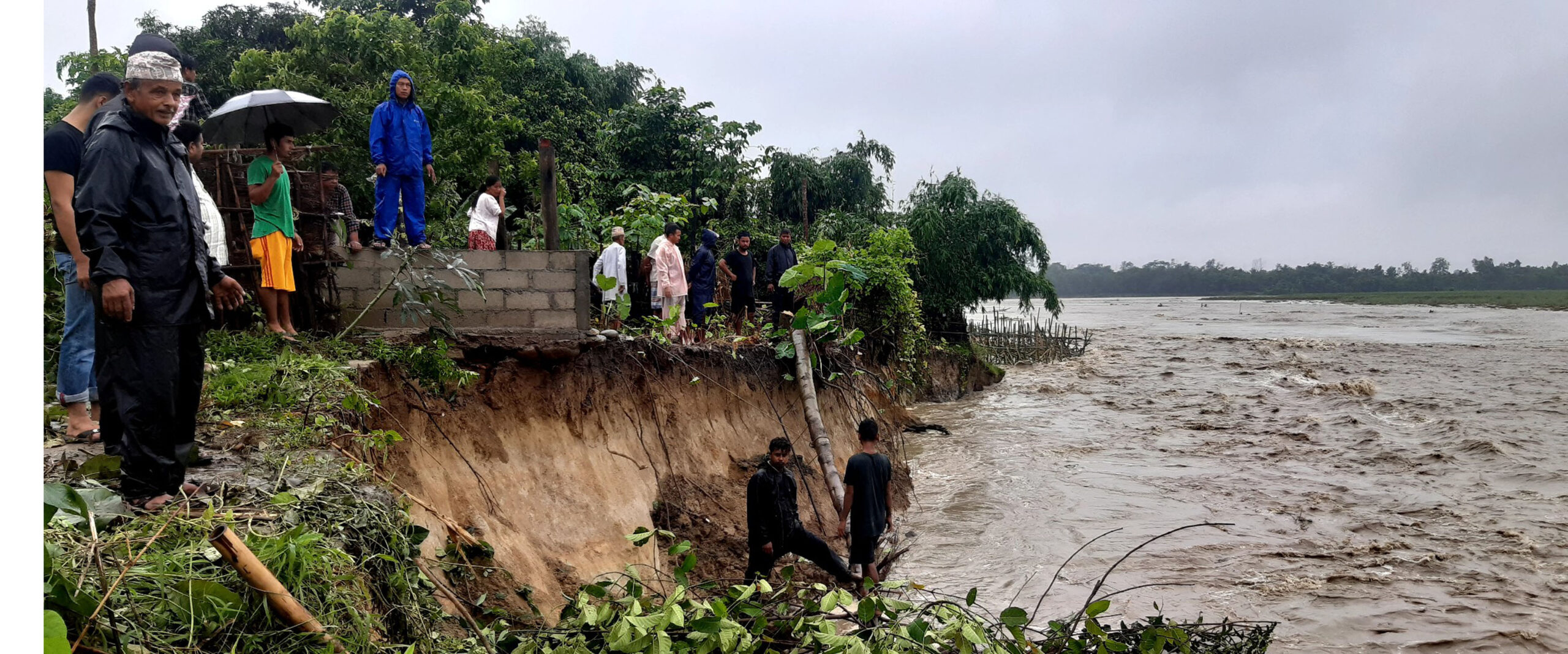 Half dozen houses at high risk of flood in Jhapa