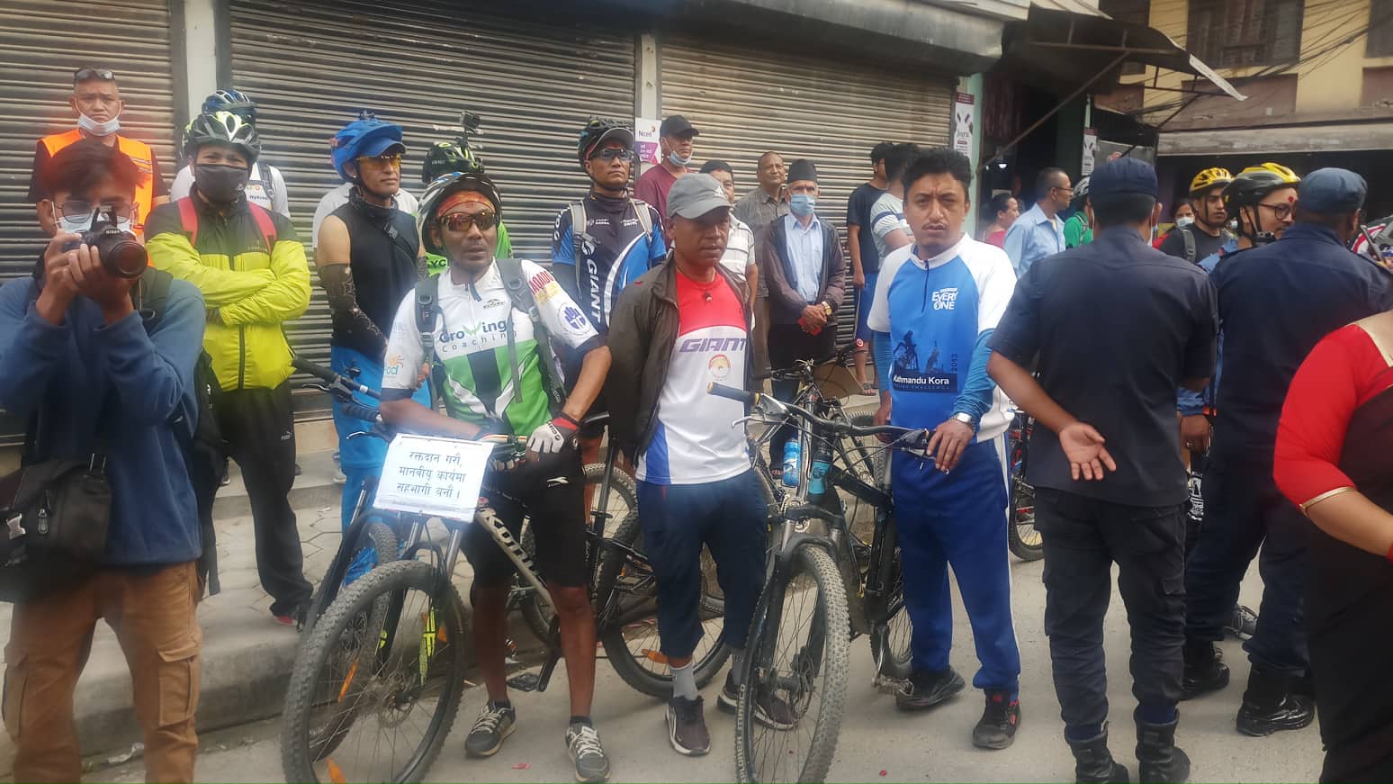 Cycle rally organized to raise public awareness about blood donation