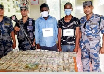 Rs 8.3 million rupees stacked into potato sack seized