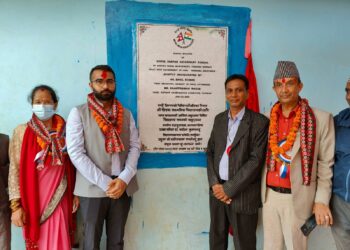 India-rebuilt school building inaugurated in Tanahun