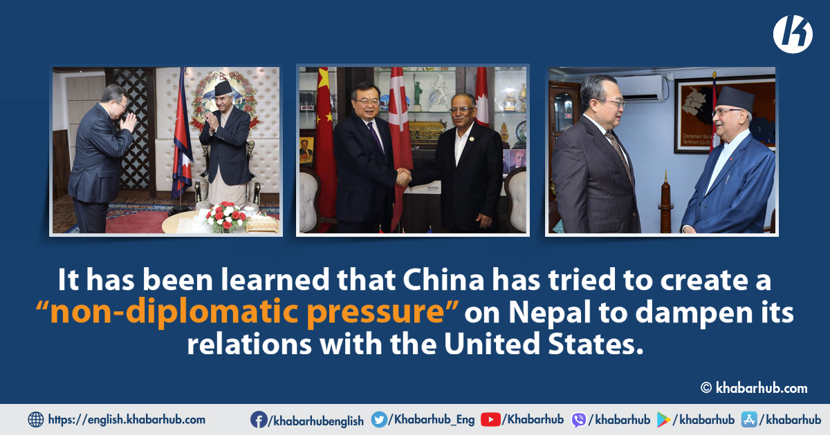 China “openly lobbying” against the United States in Nepal