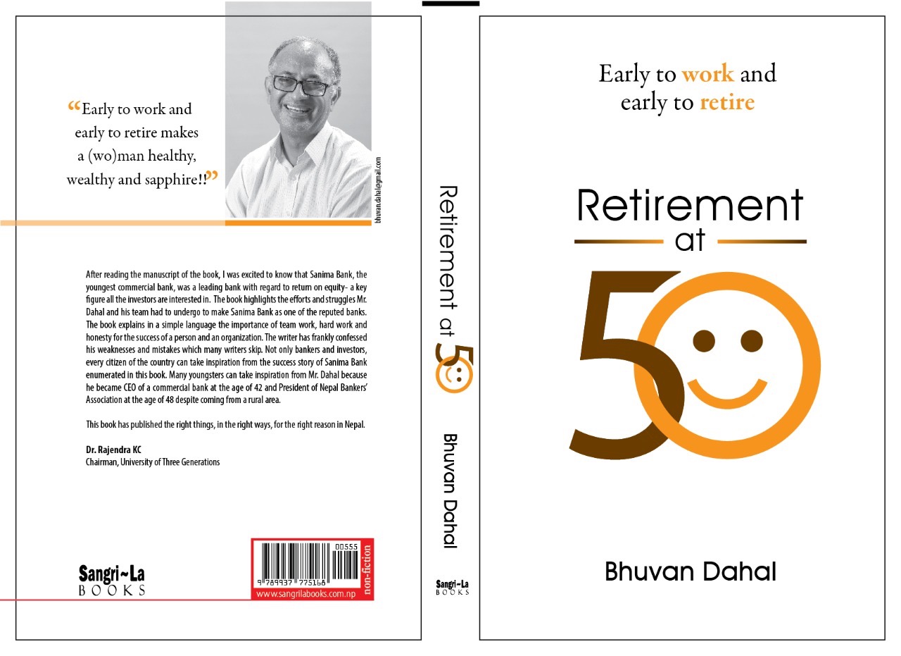 Former NBA president Dahal publishes a book entitled ‘Retirement at 50’