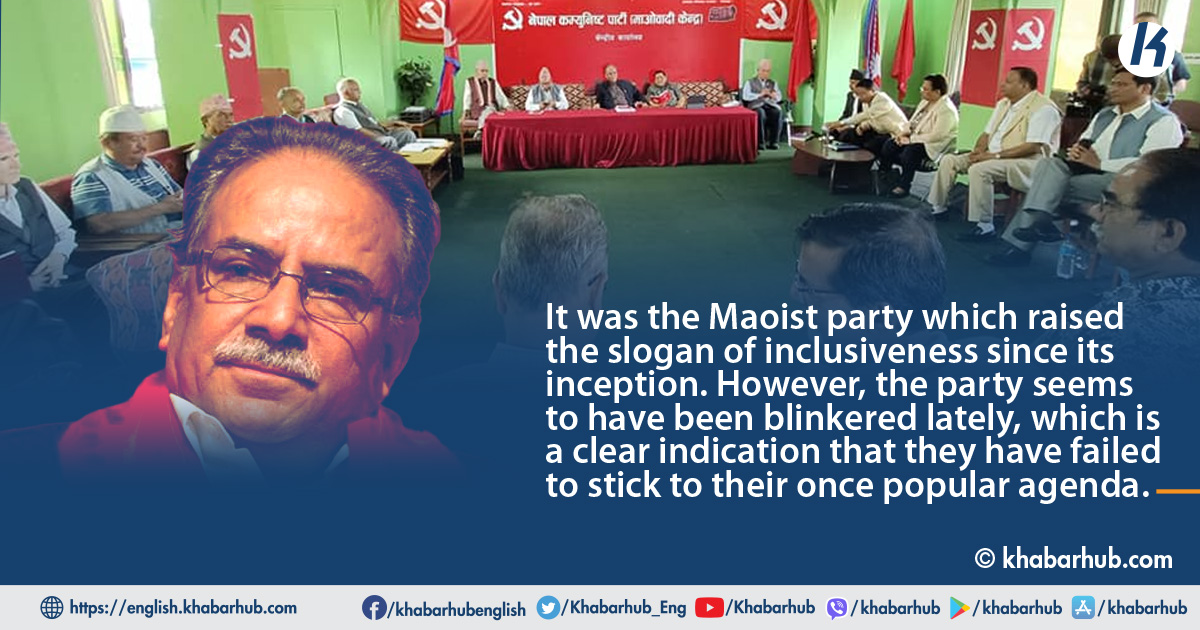 Did Maoists abandon the issue of “inclusion” and equal representation?