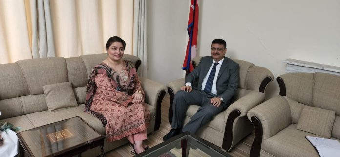 Nepal’s Ambassador to Pakistan meets Pak NA member Alam