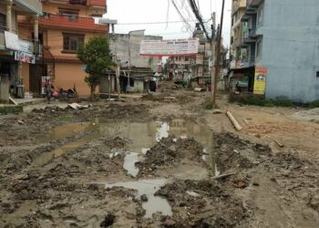 Poor condition of Sirutar-Biruwa road afflicts locals in Suryabinayak Municipality