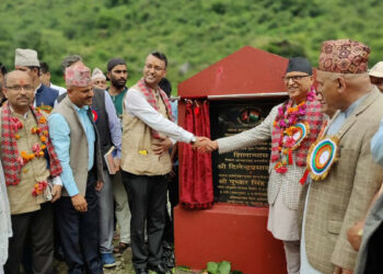 Foundation stone laid for motorable bridge linking Nepal, India