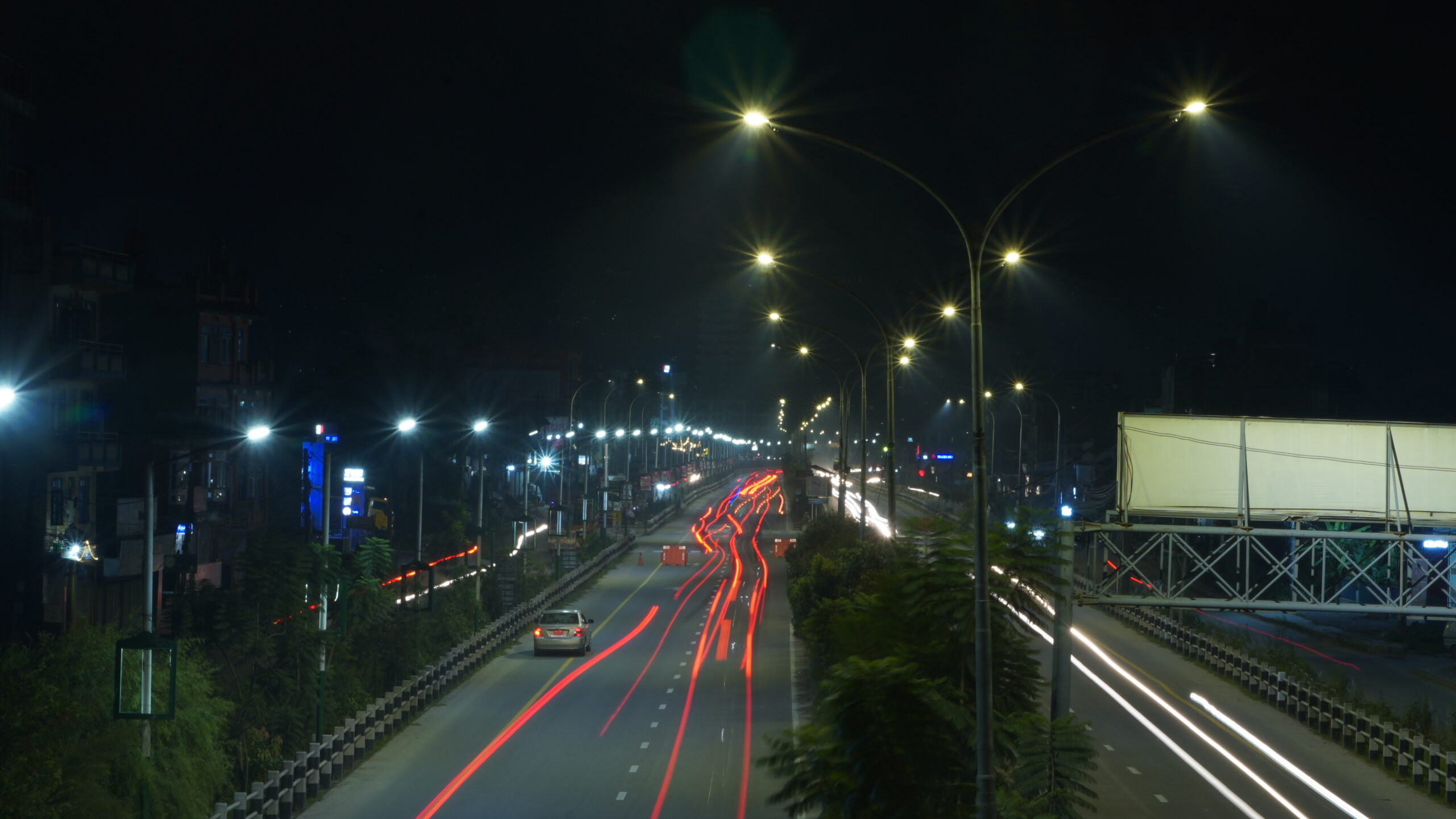 Smart lamps installed along Koteshwor-Suryabinayak road section