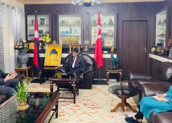 US Ambassador Thompson holds ‘courtesy meeting’ with Prachanda