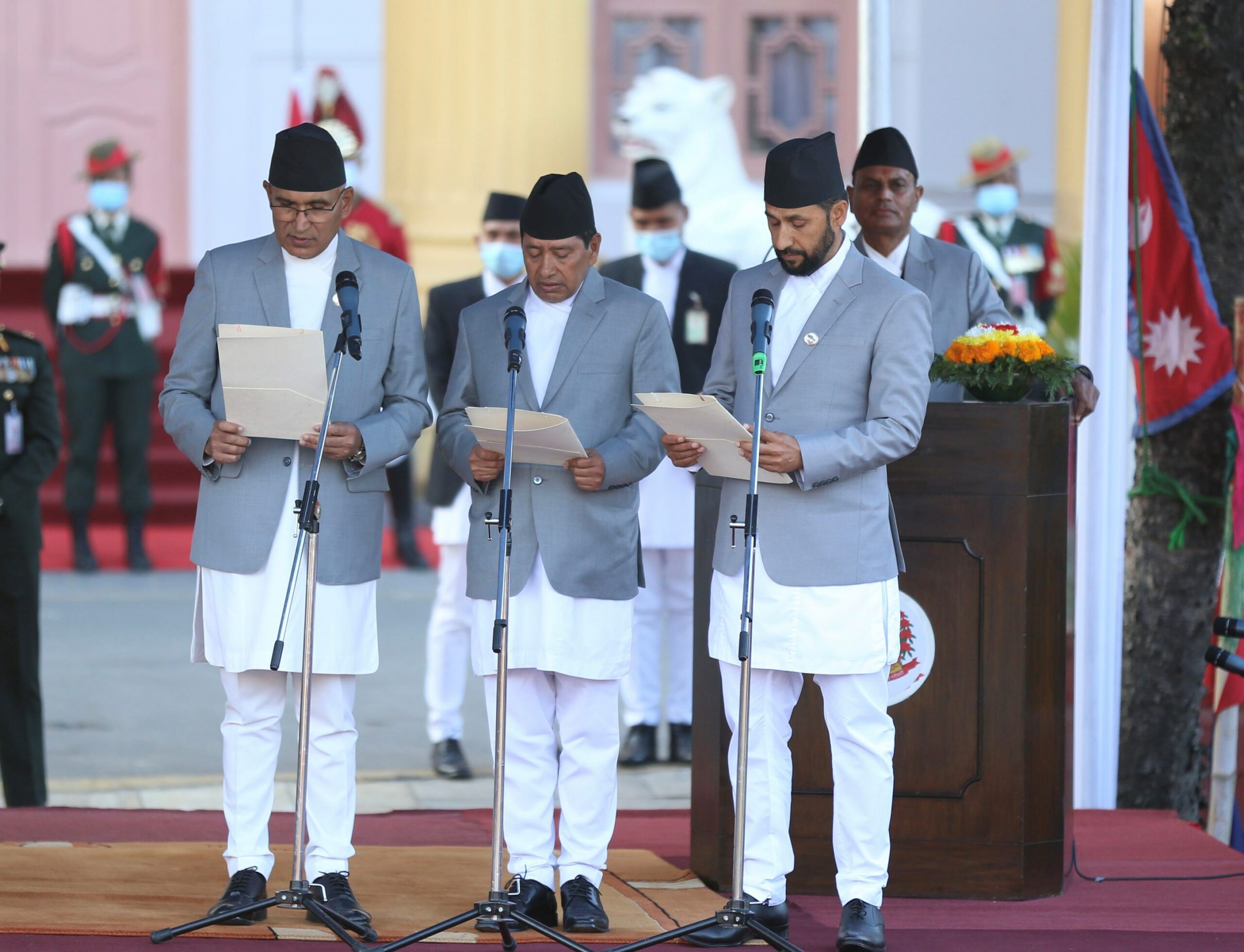 Eight-member cabinet formed with three Deputy Prime Ministers