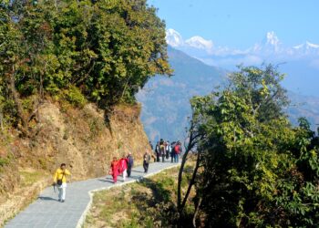 Paved trekking route constructed in Myagdi