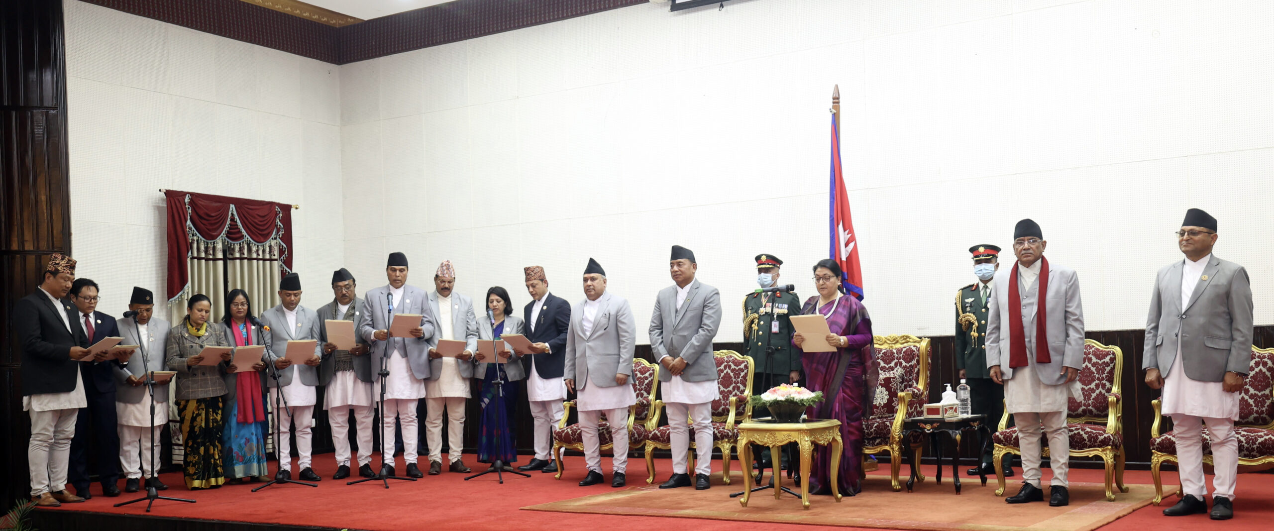 PM Dahal expands cabinet; new ministers sworn in