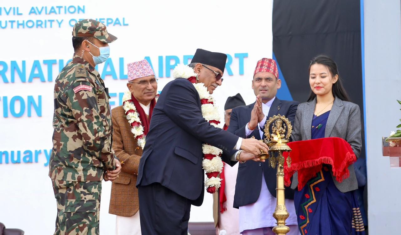 Prime Minister Dahal inaugurates Pokhara Int’l Airport