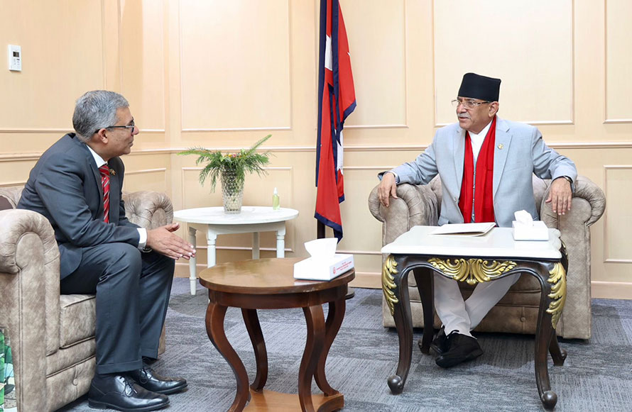 Ambassador to Bangladesh pays courtesy call on PM Dahal « Khabarhub