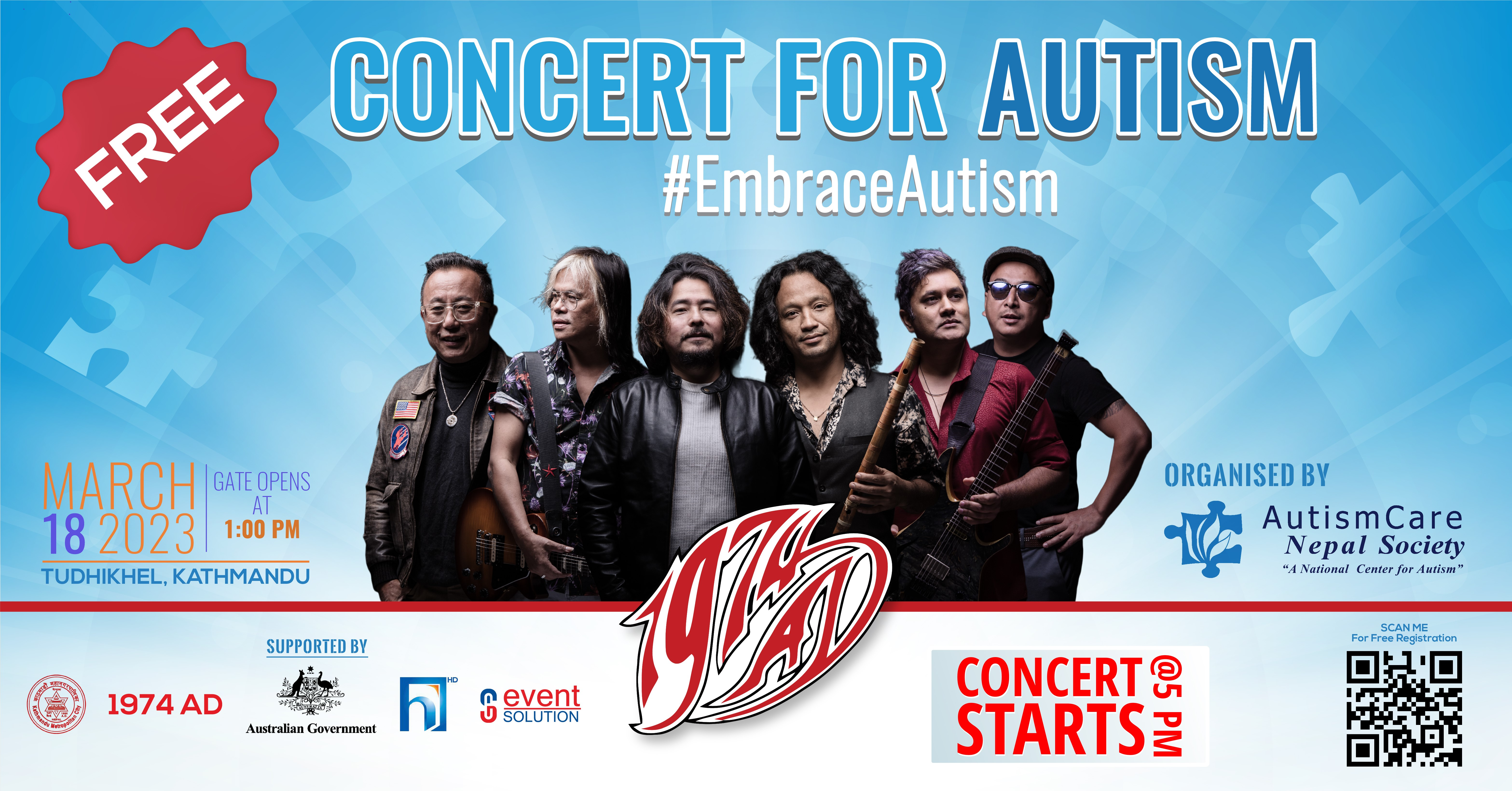 Australian government supports concert to Embrace Autism