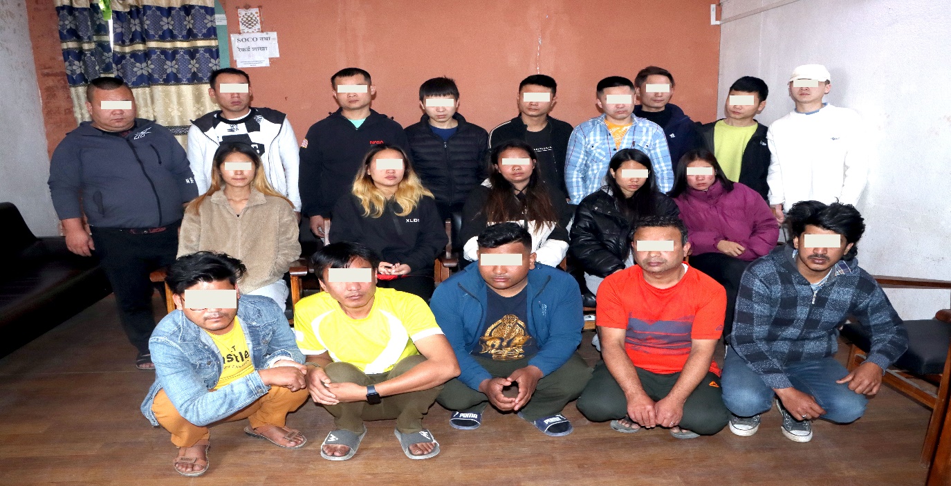 Police arrest 19 including 9 Chinese nationals for online fraud