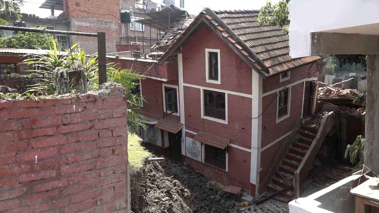 Binod Choudhary’s illegal construction of apartments troubles locals