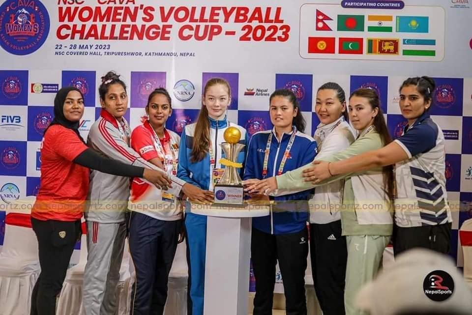 Nepal has a winning start in CAVA Women’s Volleyball Challenge Cup