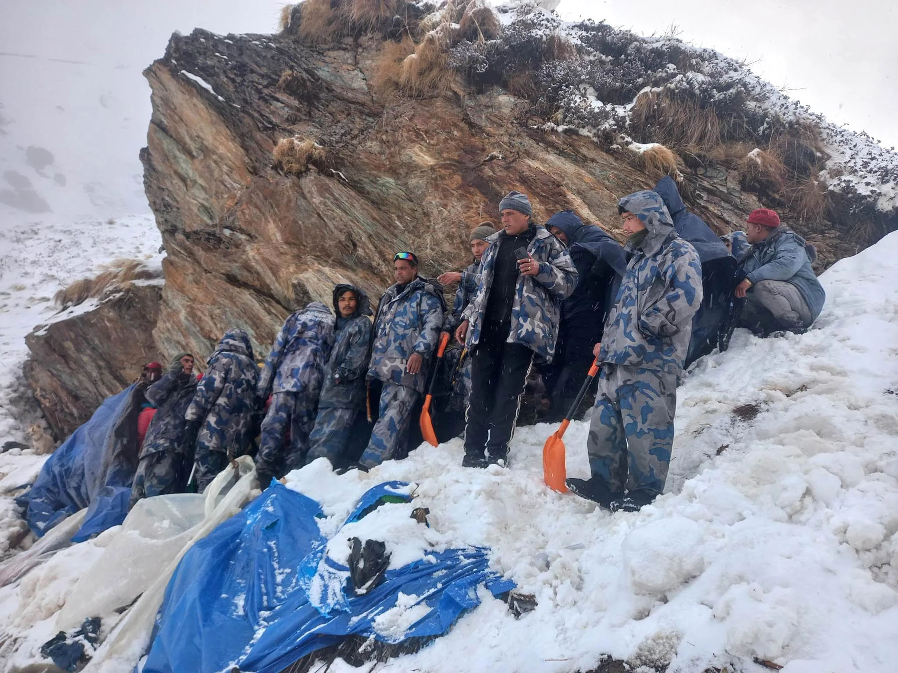 Mugu avalanche update: Snowfall obstructs rescue team from reaching avalanche site