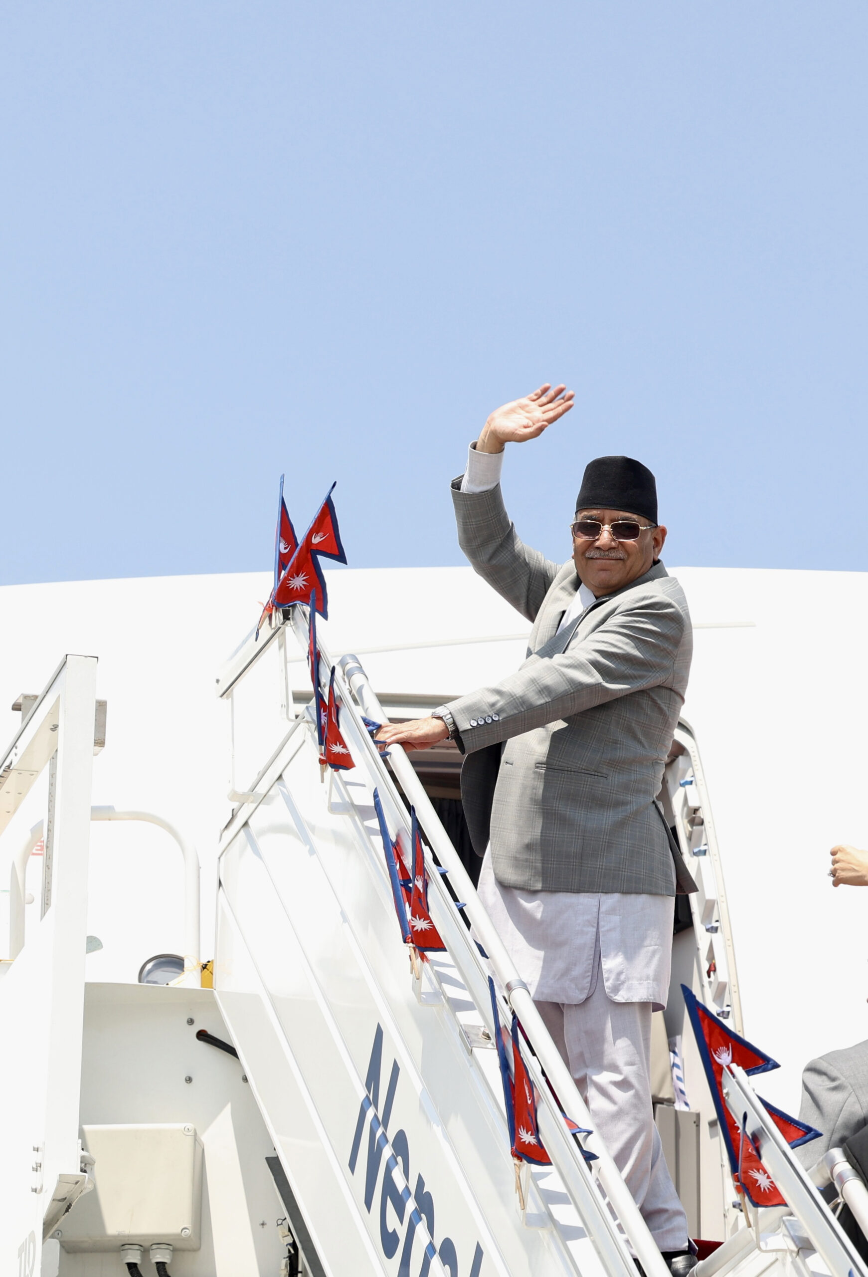 PM Dahal leaves for India on a four-day visit