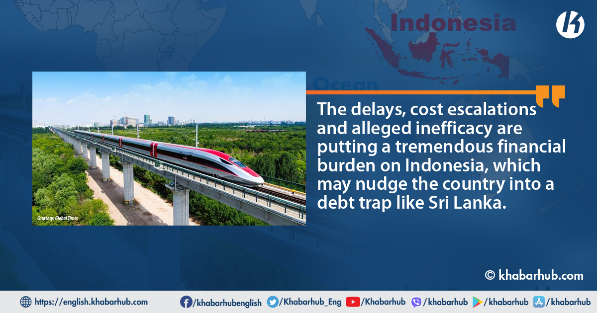 Chinese-built rail project becomes a concern for Indonesia