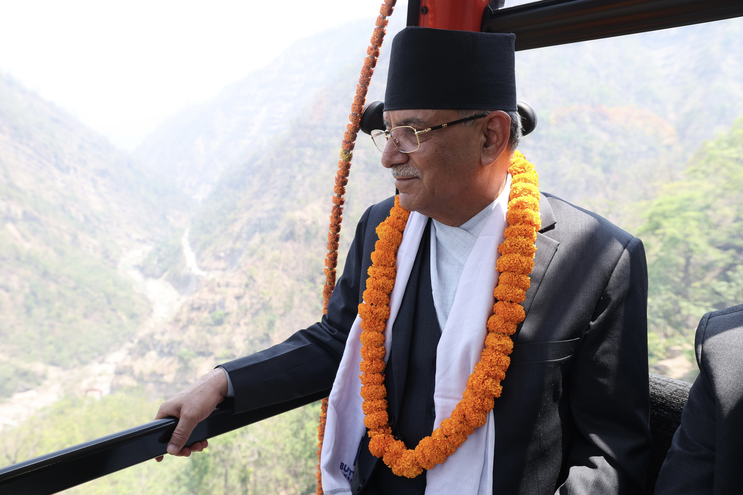 PM Dahal inaugurates Lumbini cable car