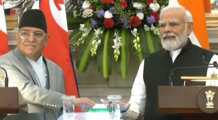 PM Dahal and Indian PM Modi inaugurate Biratnagar train