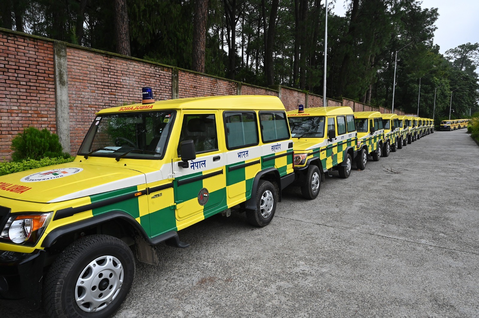 India gifts 34 ambulances, 50 school buses to Nepal