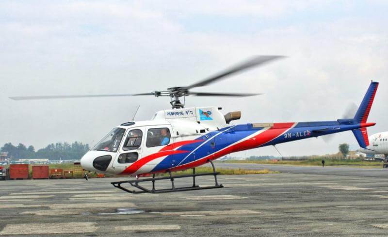 Manang Air helicopter involved in minor accident while landing