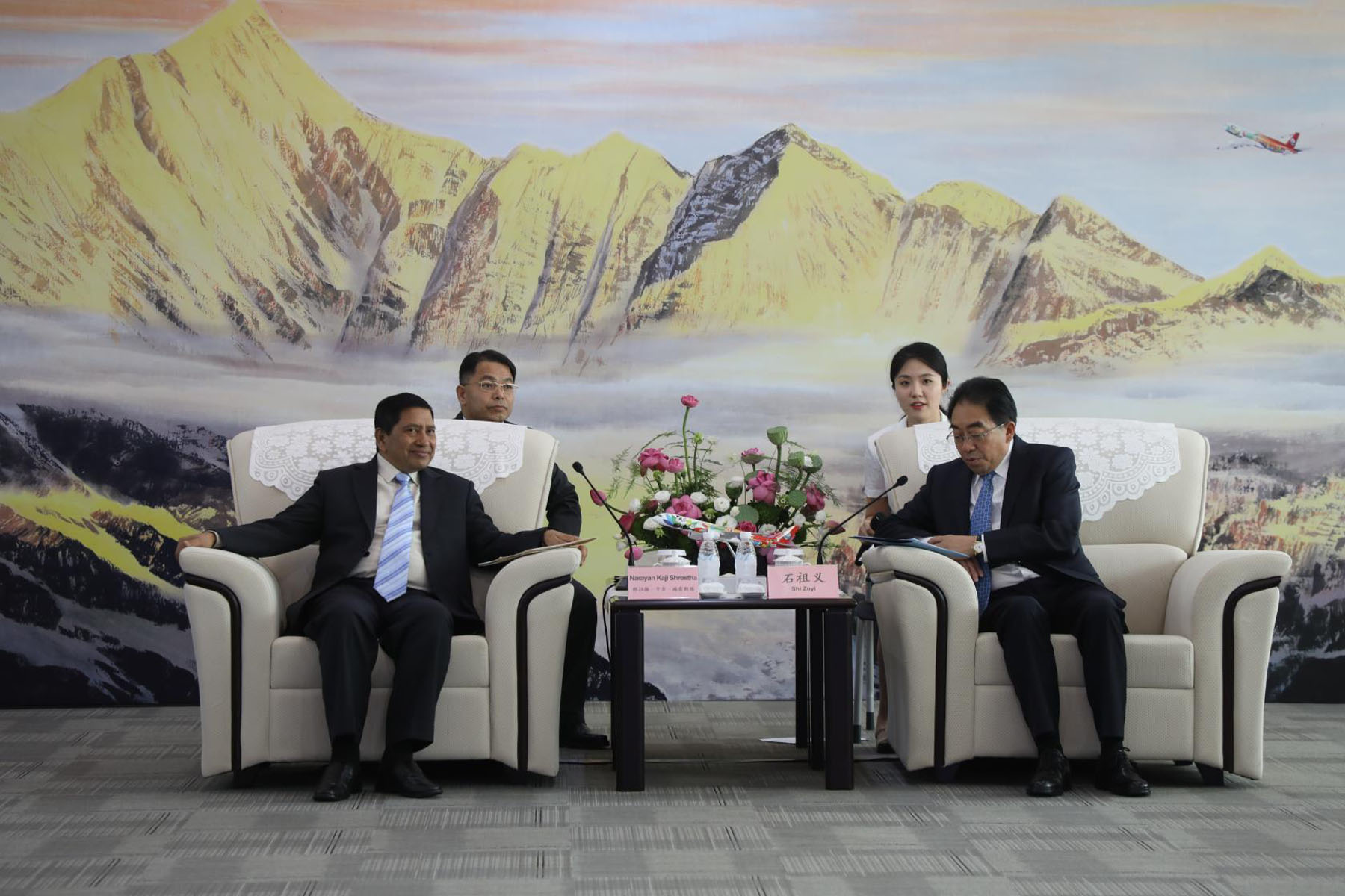 DPM Shrestha urges Chinese side to increase flights to Nepal