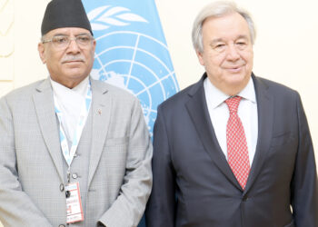 PM Dahal, UN Secretary-General Guterres meet in Italy