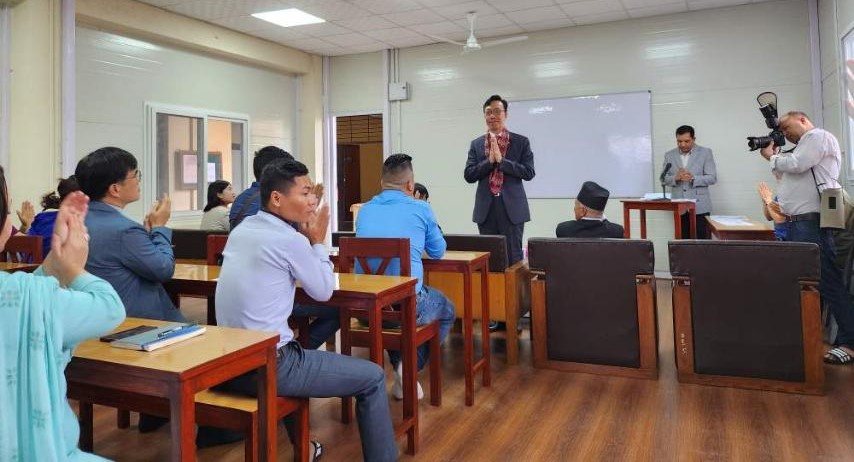 KOV supports construction of Korean Language Classroom at Bishwa Bhasha Campus