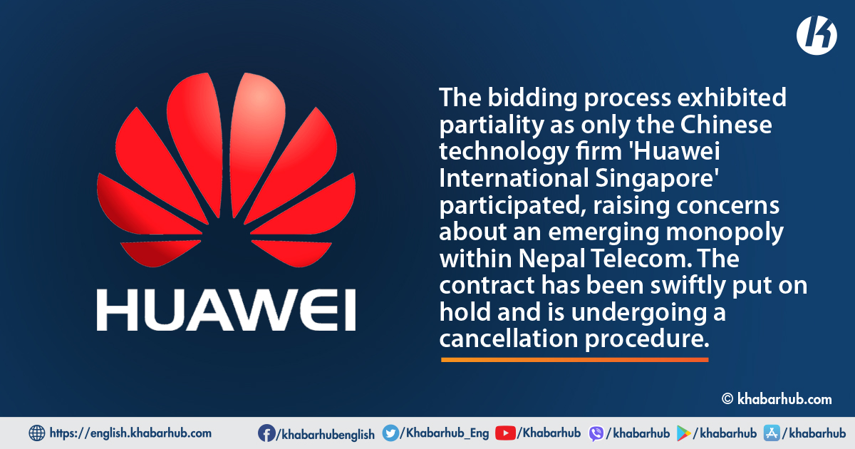 Nepal Telecom to terminate ‘Point of Interconnection’ contract with Huawei