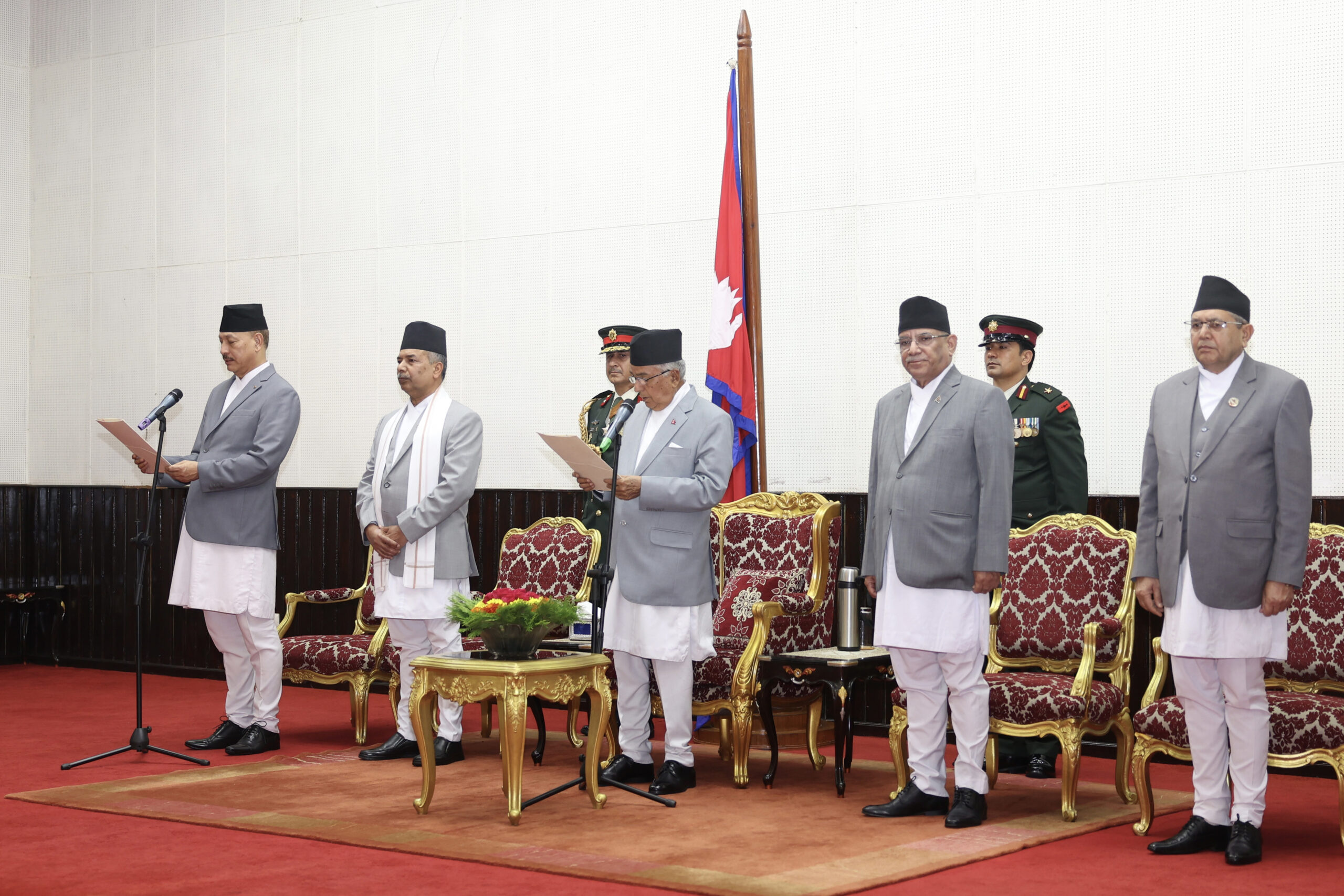 President administers oath to newly appointed CJ Shrestha