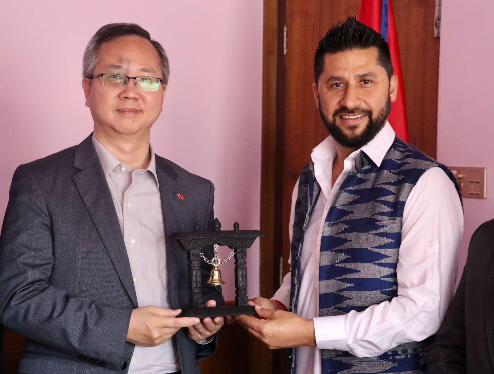 Chinese Ambassador Song holds talks with RSP Chair Lamichhane