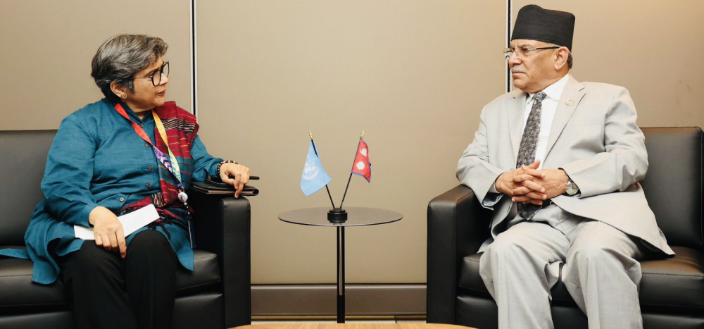 PM Dahal holds talks with UN High Representative Fatima