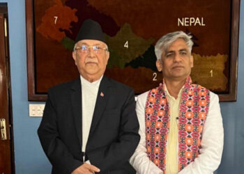 Newly-appointed Chief Minister of Koshi meets UML Chair Oli