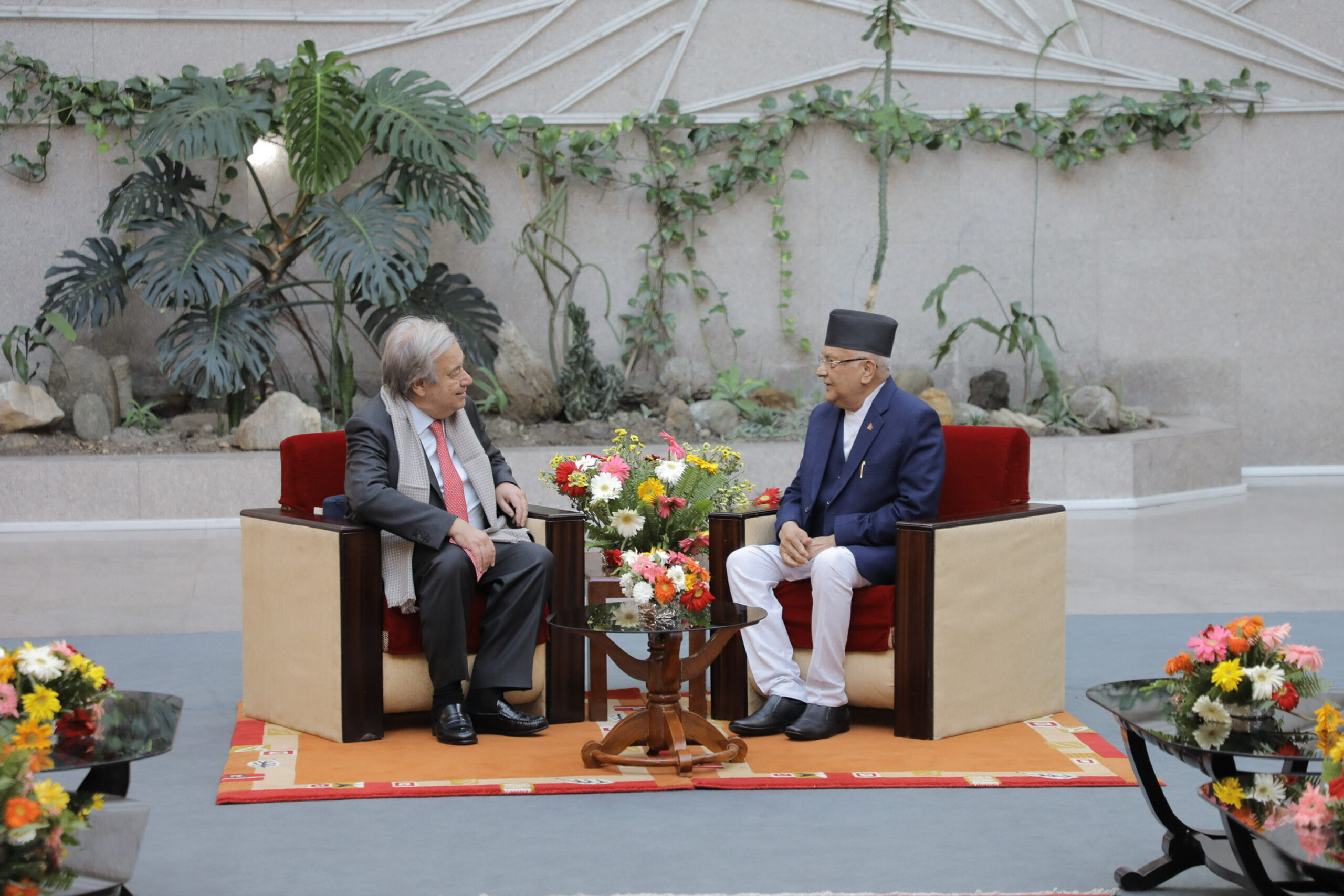 Maoist Chairman Prachanda ‘disrupting’ Nepal’s peace process, UML Chair Oli tells Guterres