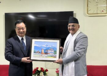 Chinese leader Wang holds talks with Gandaki CM Pandey